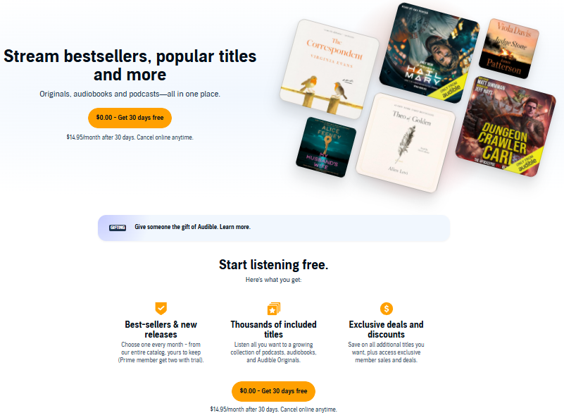 Get Audible Free Trial